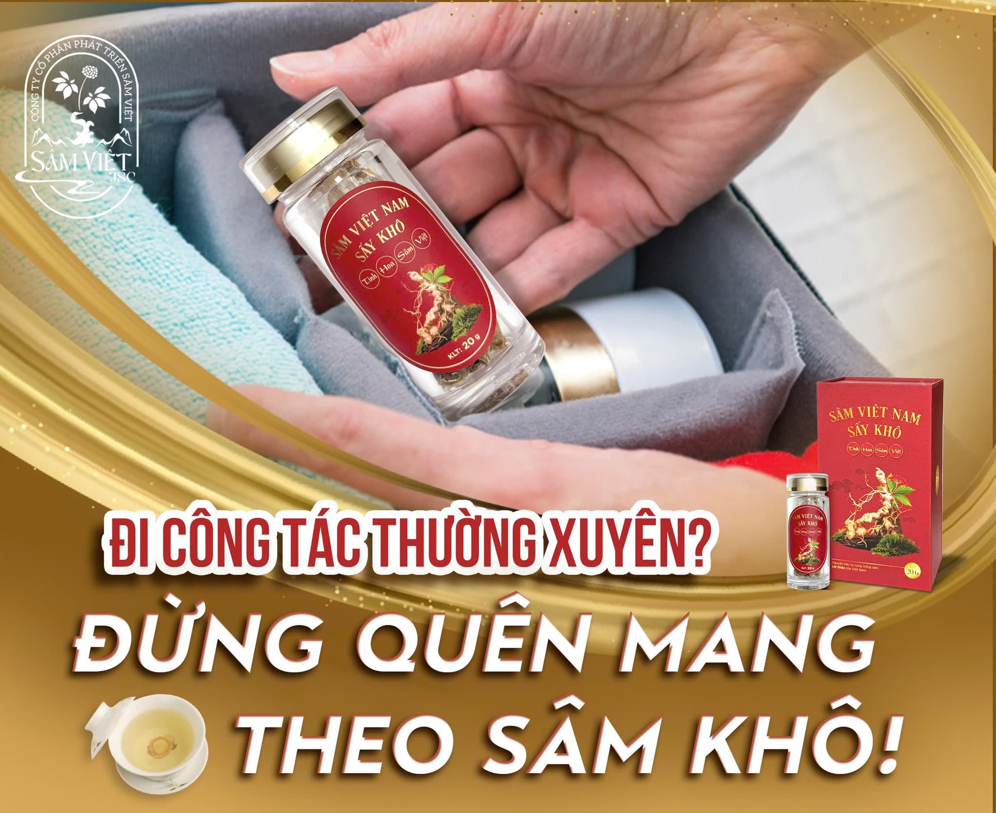 Người Hay Đi Công Tác Nên Dùng Sâm Khô – Giải Pháp Vàng Cho Sức Khỏe